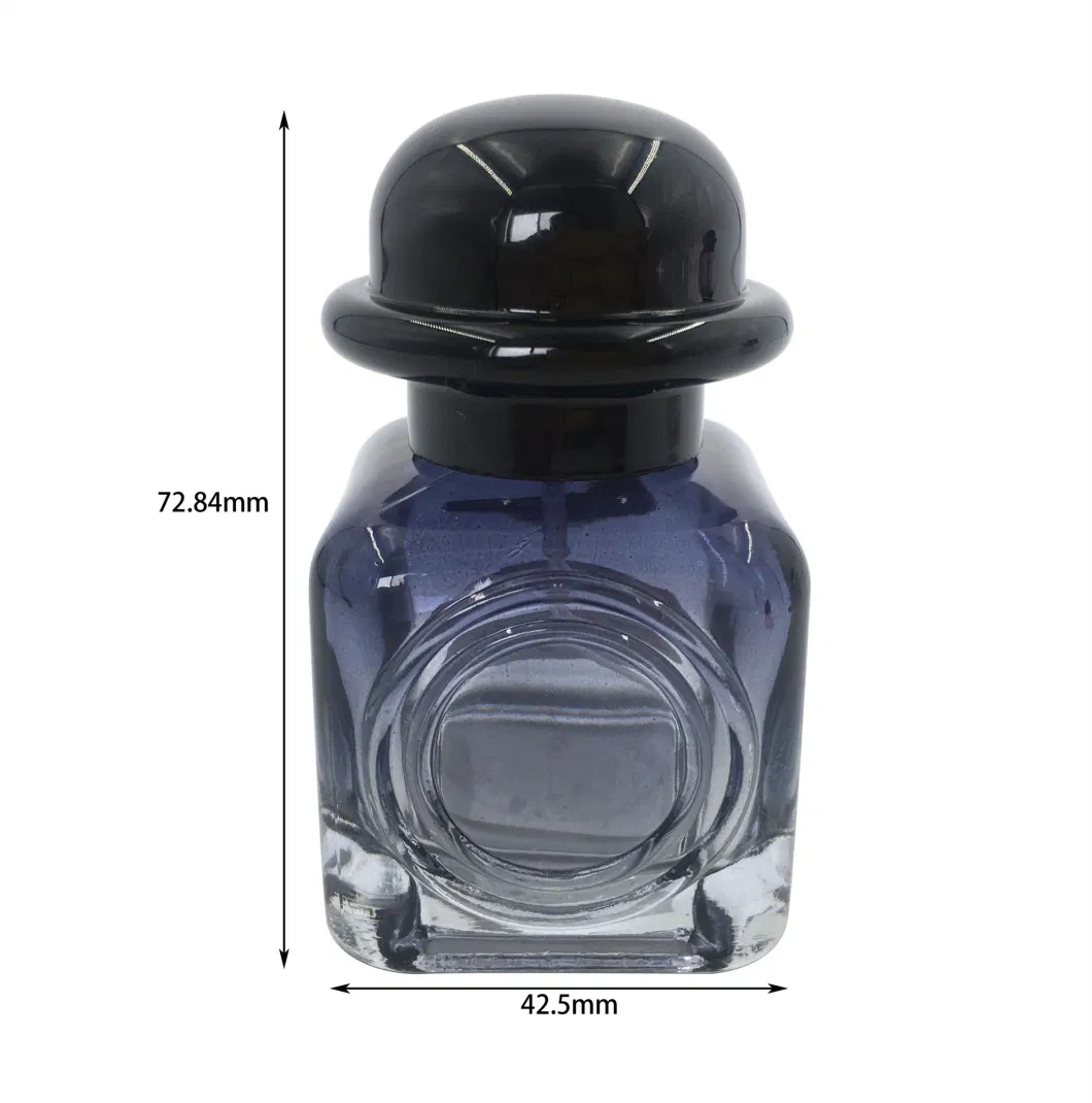 30ml Matt Transparent Boston Round Glass Perfume Bottle with Plastic Cap Factory