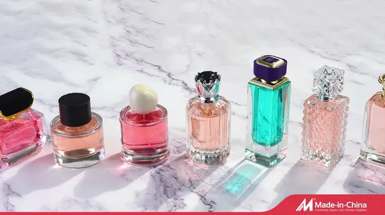 30 ml 50 ml kundenspezifisches Spray nachfüllbare luxuriöse leere quadratische Glasparfümflasche transparente Parfümölflaschen