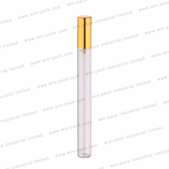 Sprühflasche, Glasflasche, Kunststoffkappe, Metallkappe, 3 ml, 5 ml, 8 ml, 10 ml, transparente rote Farbe, einfarbige blaue Farbe, Kosmetikverpackung