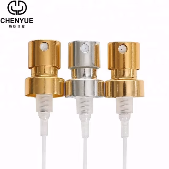 Parfüm-Zerstäuber, Aluminium-Kosmetik-Crimp-Pumpensprüher, feiner Nebel, Sprühpumpe